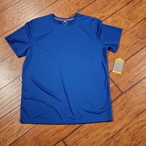 - Tek Gear Men Large NWT blue wicking odor resistant blue tshirt - Picture 1 of 6